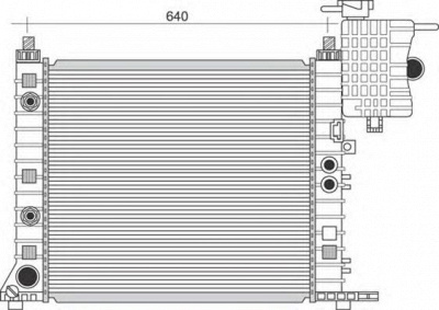 MAGNETI MARELLI 350213945000 -  Радиатор, охлаждение двигателя